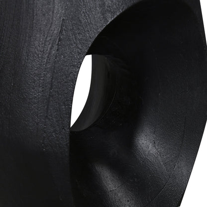 Antica 40cm Round Side Table - Full Black