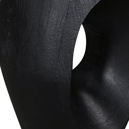 Antica 40cm Round Side Table - Full Black