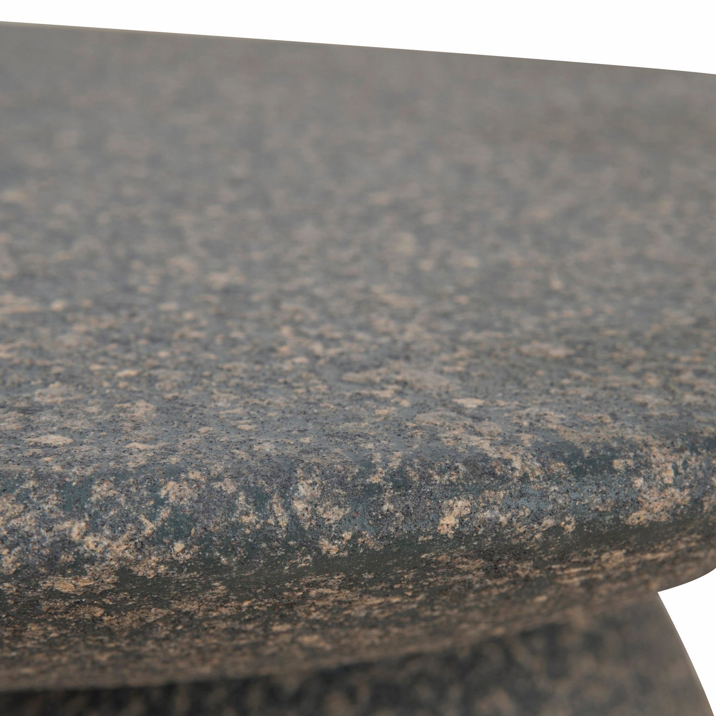 Boris 42cm Fibre Glass Side Table - Charcoal Latte