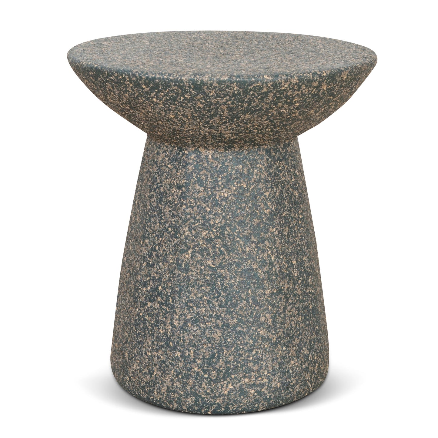 Boris 42cm Fibre Glass Side Table - Charcoal Latte