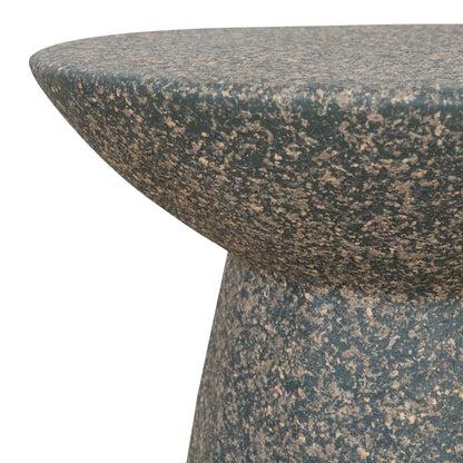 Boris 42cm Fibre Glass Side Table - Charcoal Latte