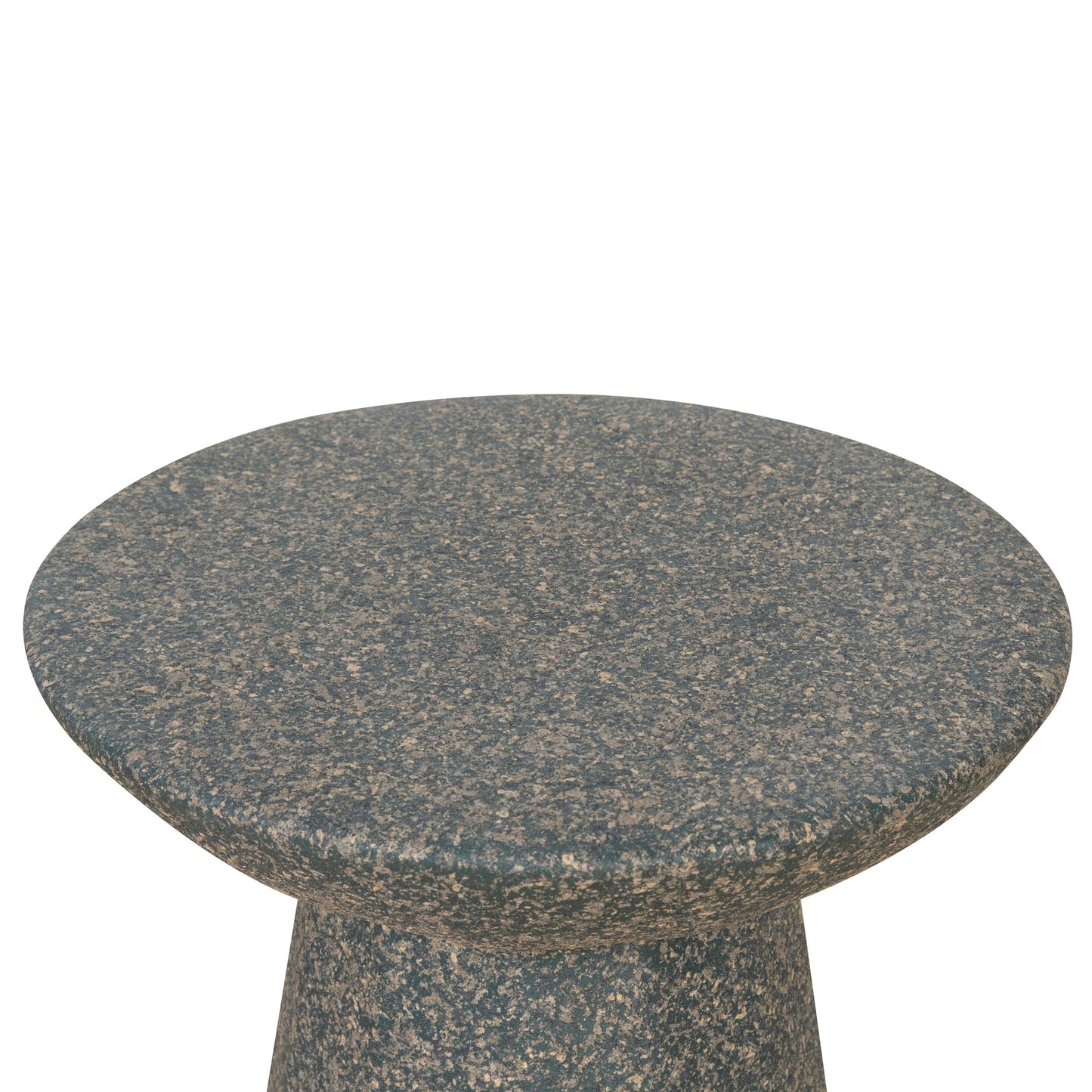 Boris 42cm Fibre Glass Side Table - Charcoal Latte