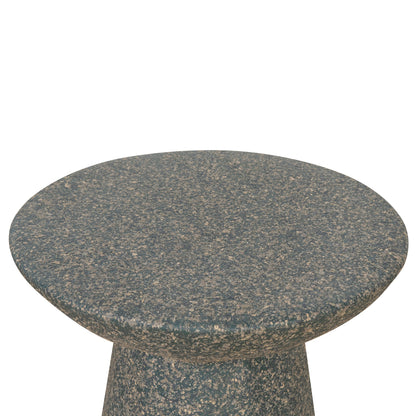 Boris 42cm Fibre Glass Side Table - Charcoal Latte