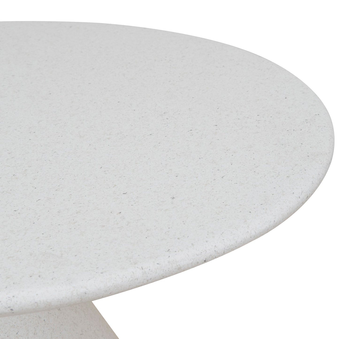 Almas 60cm Fibre Glass Side Table - White