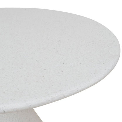 Almas 60cm Fibre Glass Side Table - White