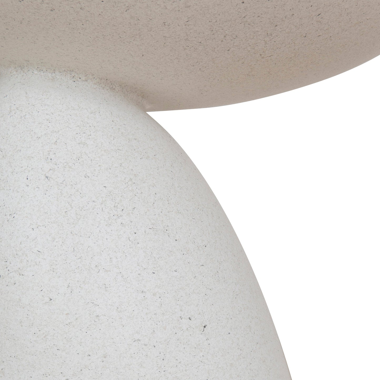 Almas 60cm Fibre Glass Side Table - White