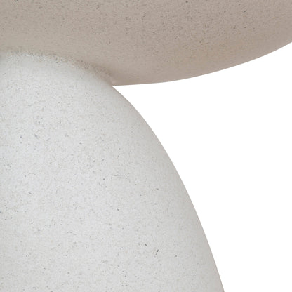 Almas 60cm Fibre Glass Side Table - White