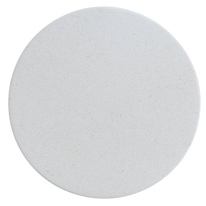 Almas 60cm Fibre Glass Side Table - White