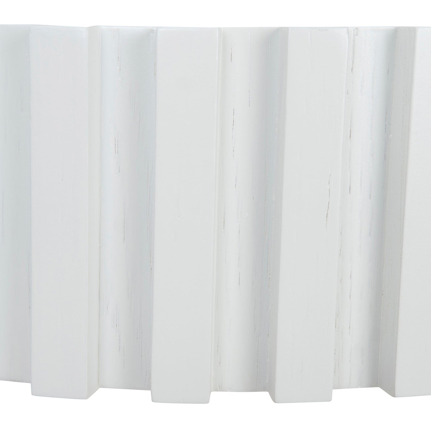 Alfaro 50cm Round Side Table - Full White