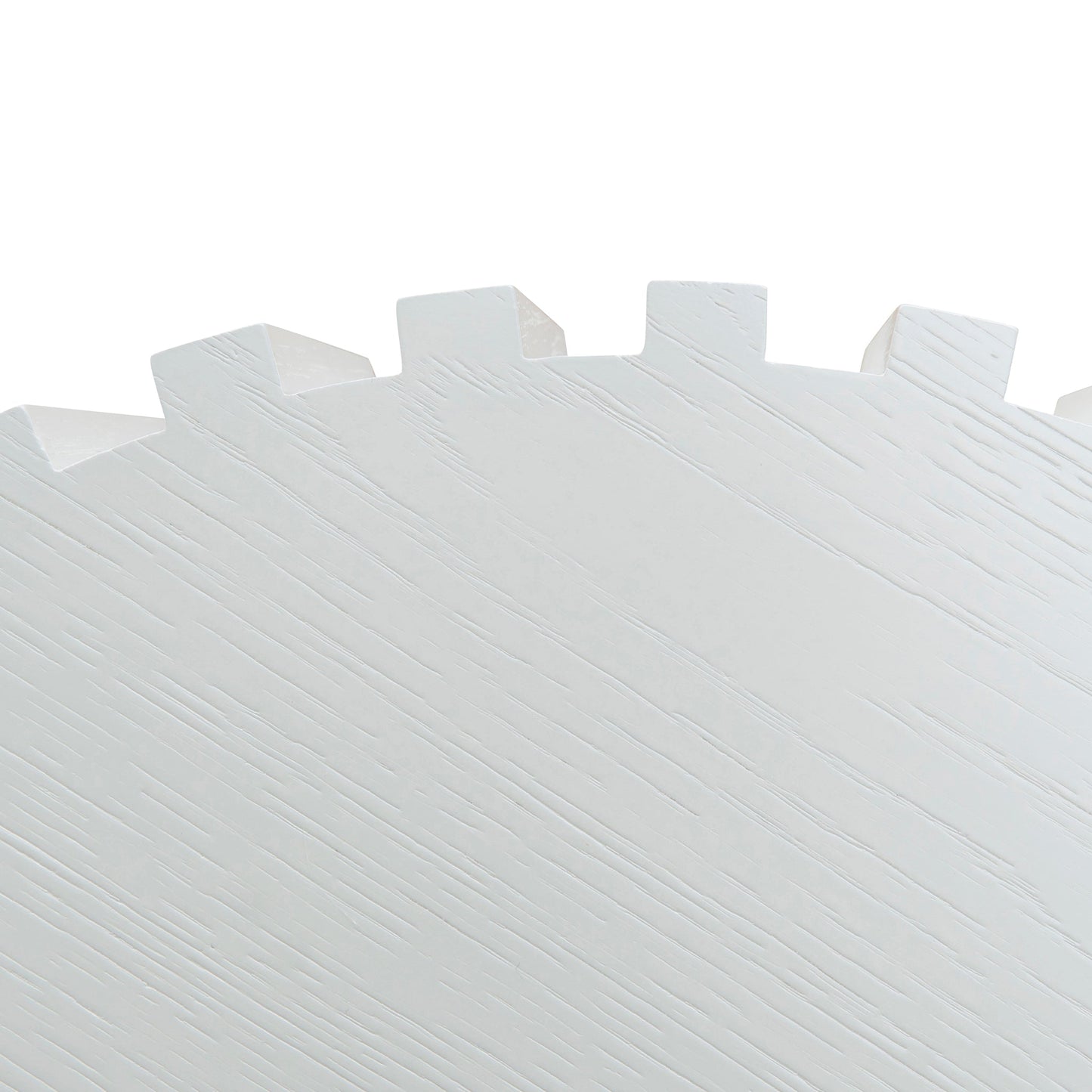 Alfaro 50cm Round Side Table - Full White