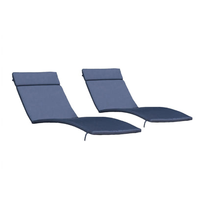 Salem Outdoor Cushion Set for Chaise Lounge - Cushions only (Set of 2) by Christopher Knight Home - 79.25L x 27.50W x 1.50H