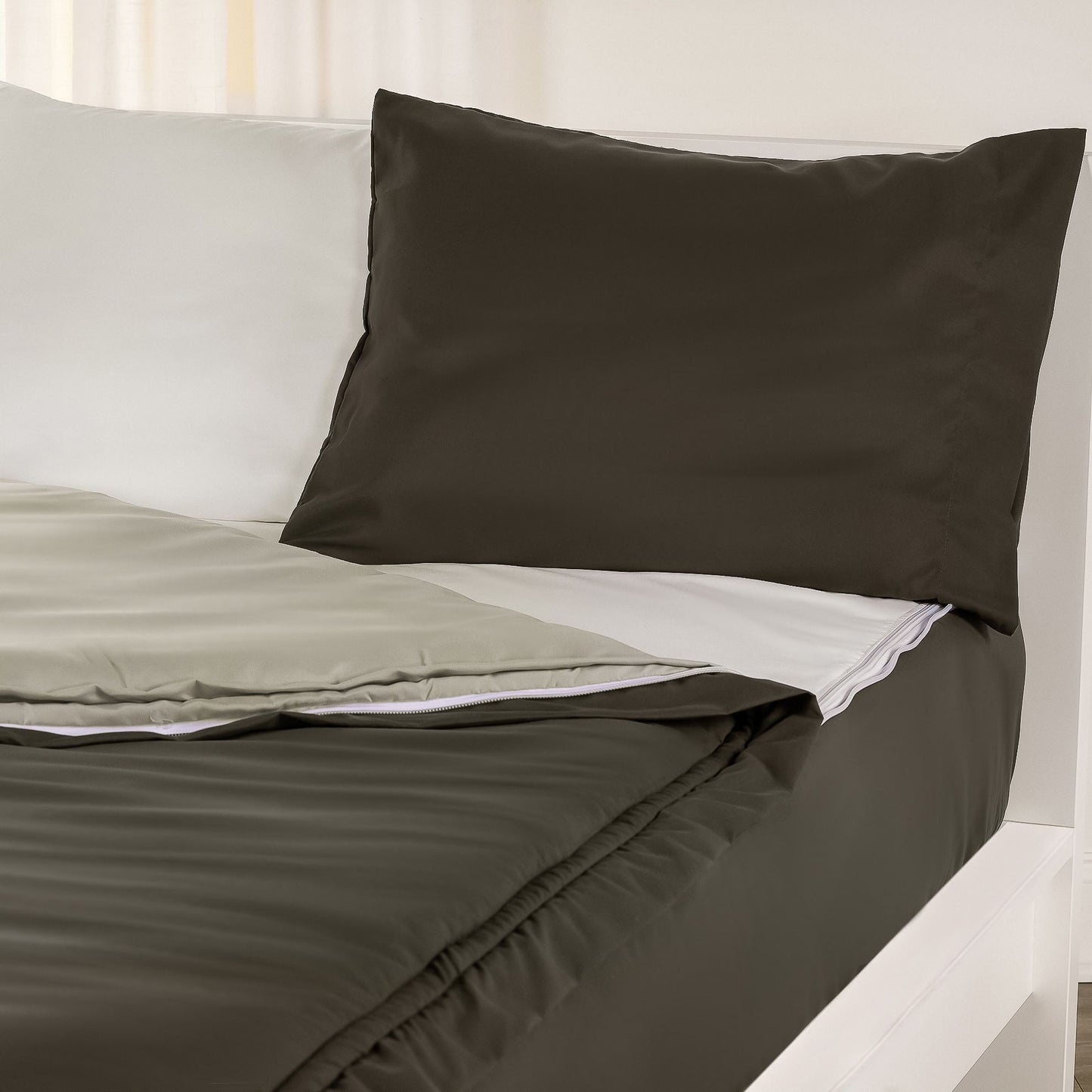 Siscovers Pewter Bunkie Deluxe Zipper Bedding Set