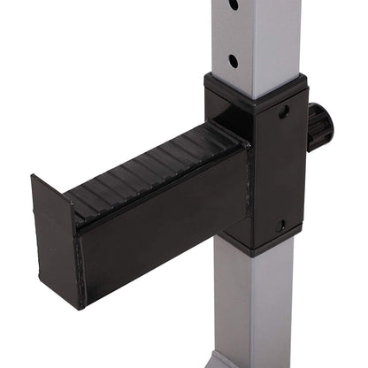 Soozier Steel 2-piece Height Adjustable Barbell Squat Rack/Bench Press - N/A