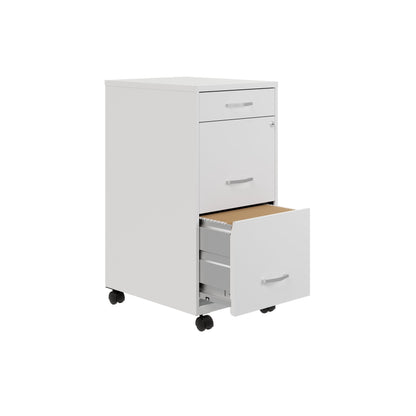 Space Solutions 18 Deep 3 Drawer Metal File Cabinet