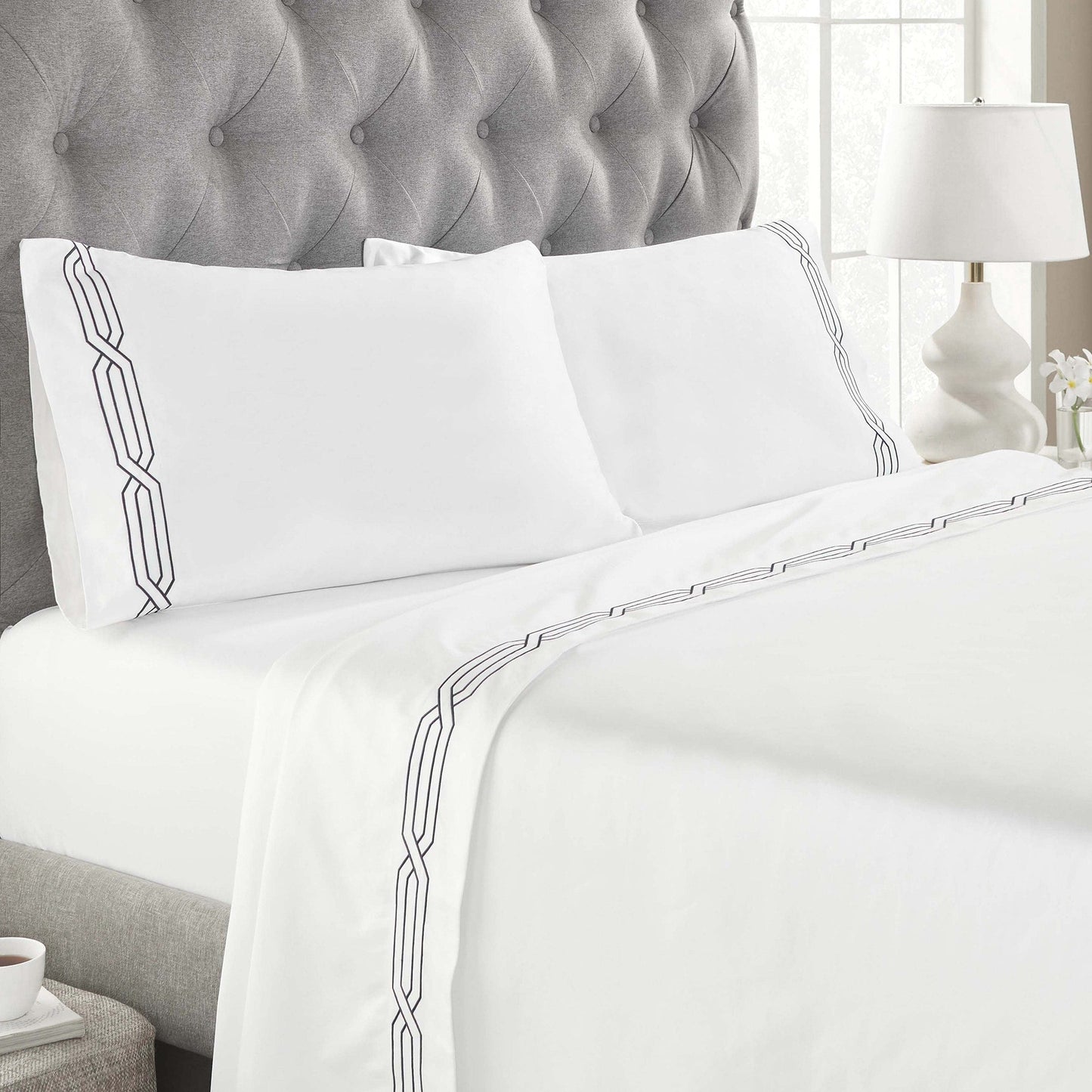 Superior Egyptian Cotton 1200 Thread Count Eco-Friendly Solid Sheet Set