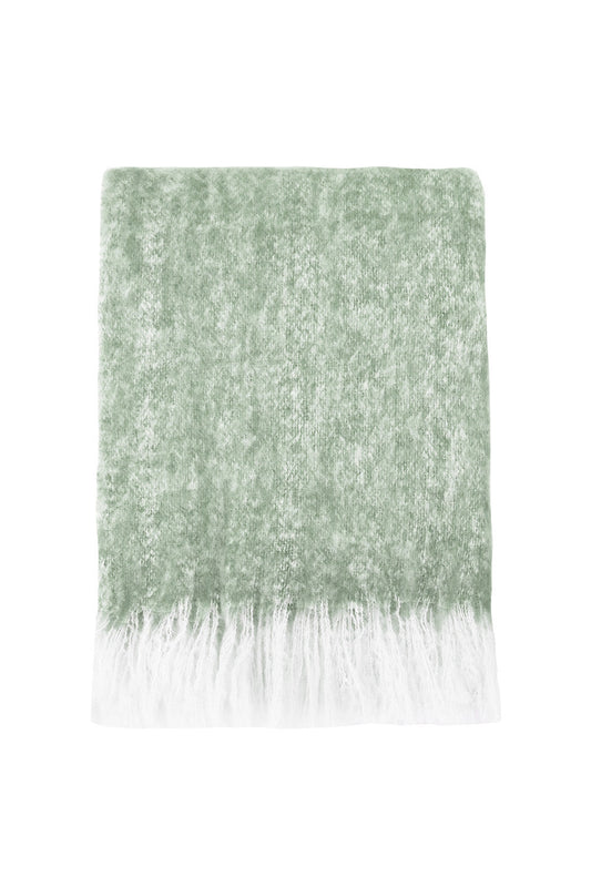 Baya Sorrento Wool Blend Throw - Sage