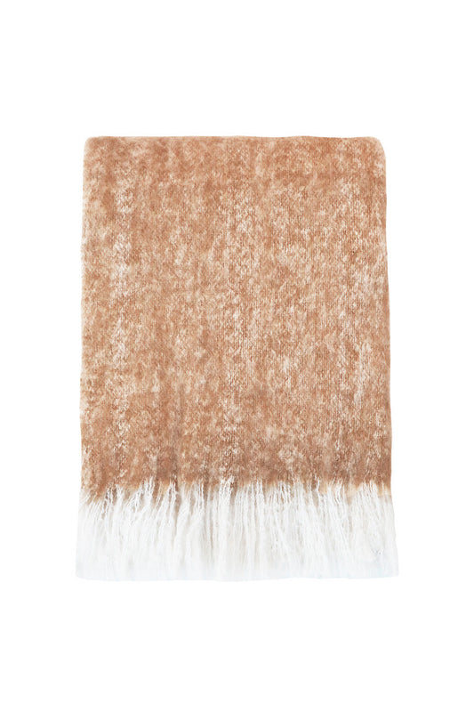 Baya Sorrento Wool Blend Throw - Clay