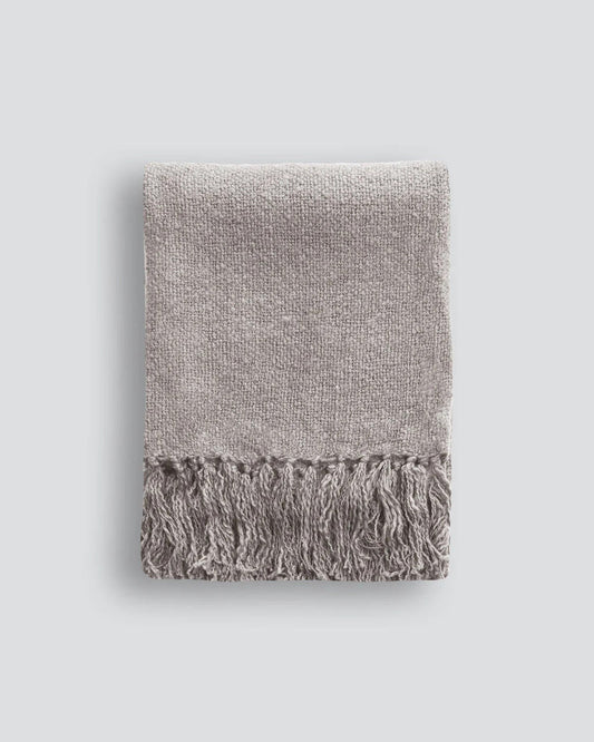 Baya Serenade Throw - Stone Grey
