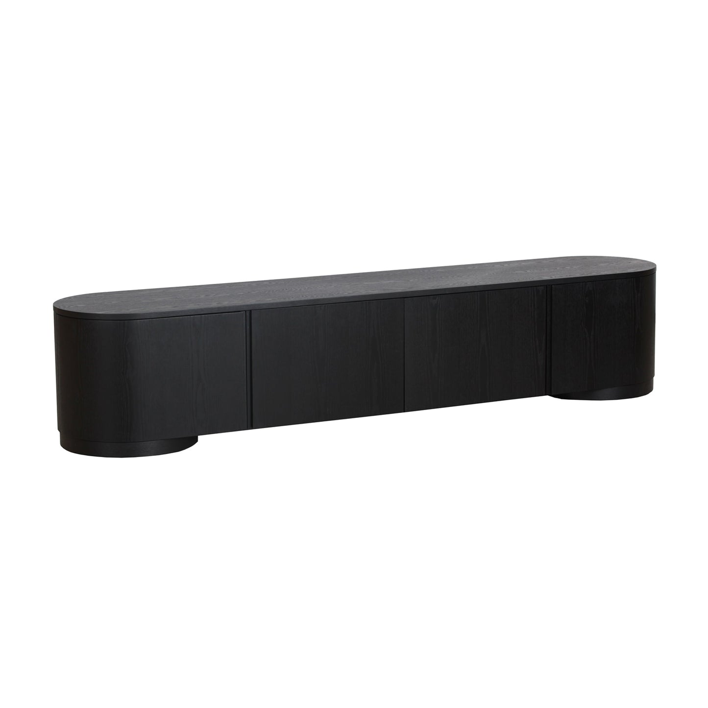Anja 2.2m TV Entertainment Unit - Full Black