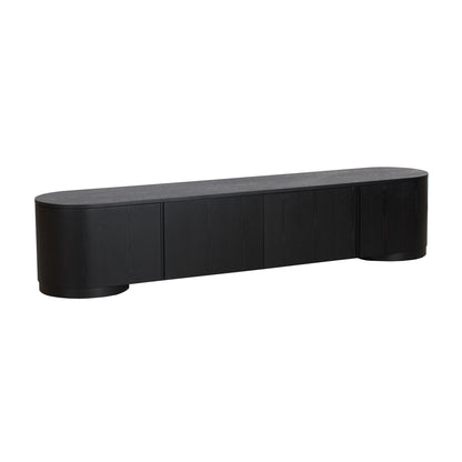 Anja 2.2m TV Entertainment Unit - Full Black