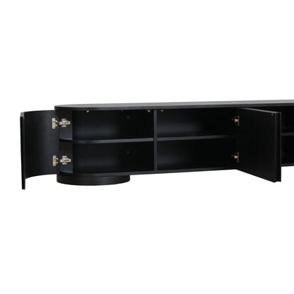 Anja 2.2m TV Entertainment Unit - Full Black