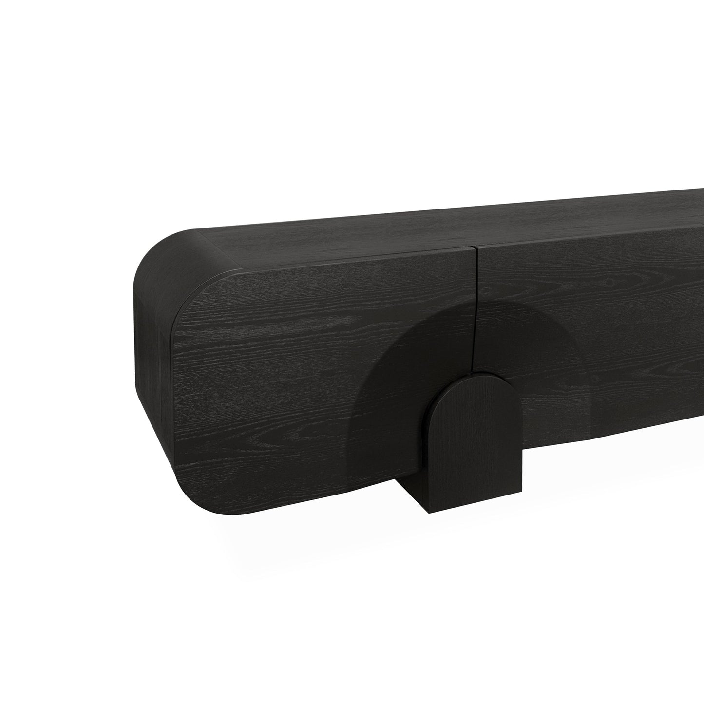 Alisha 2.2m TV Entertainment Unit - Textured Espresso Black