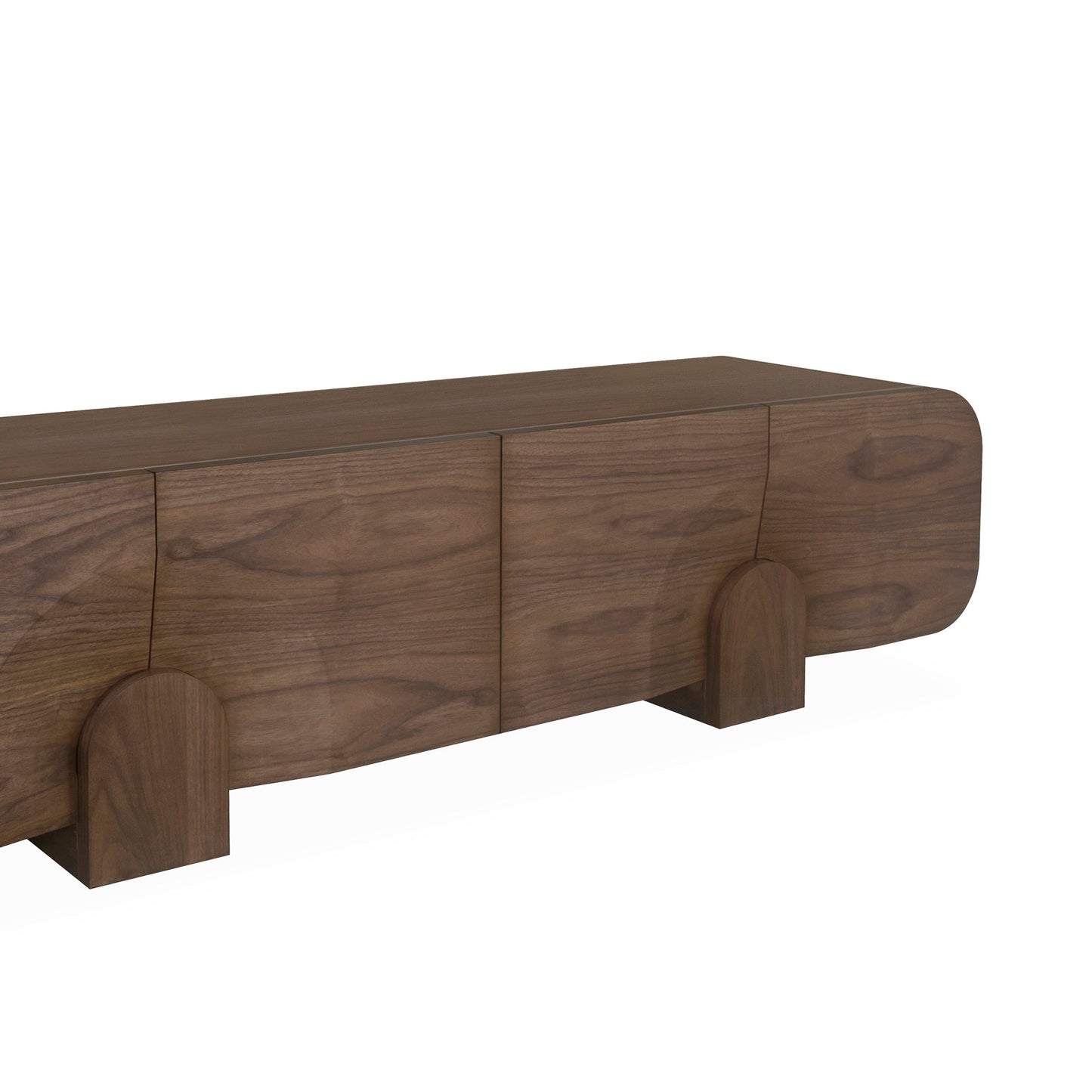 Alisha 2.2m TV Entertainment Unit - Light Walnut