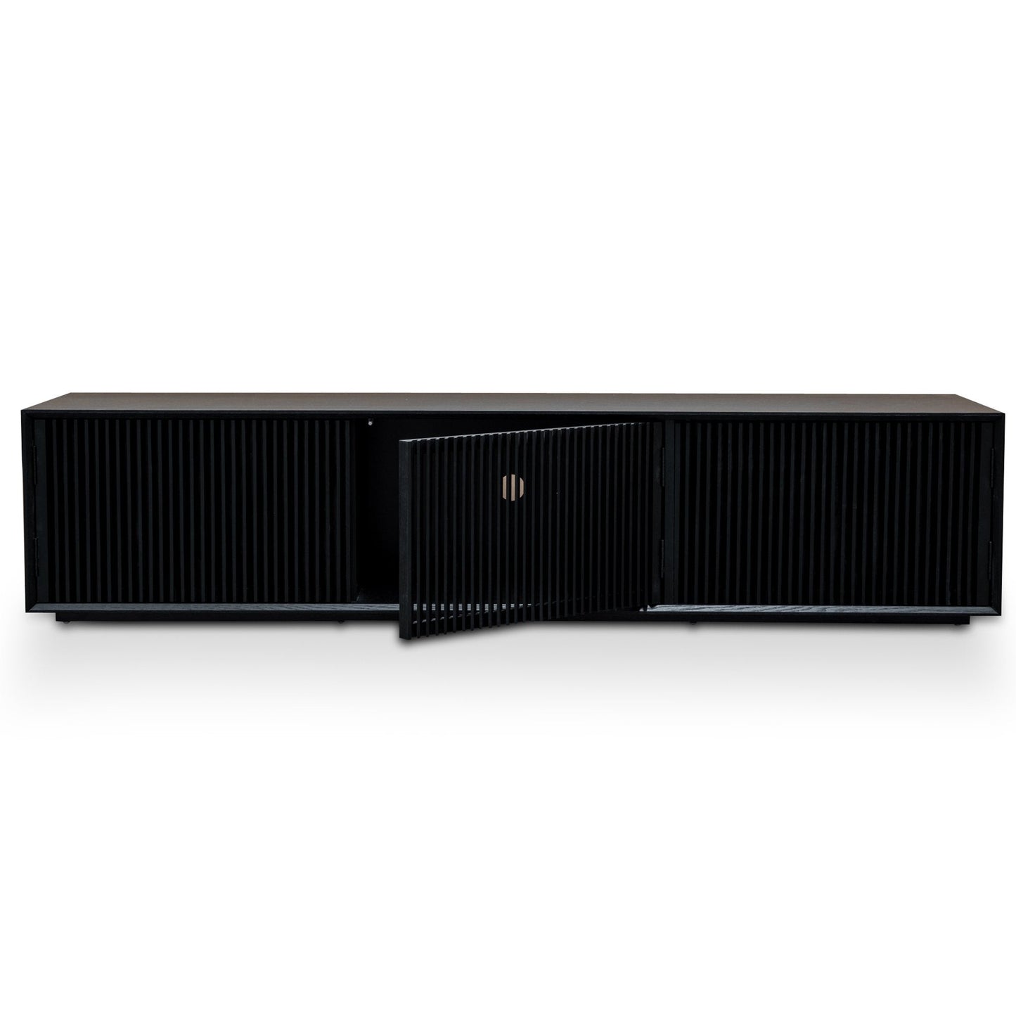 Dahlia 2m Wooden TV Entertainment Unit - Black