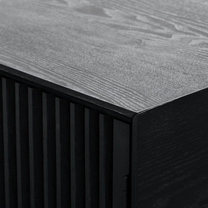 Dahlia 2m Wooden TV Entertainment Unit - Black