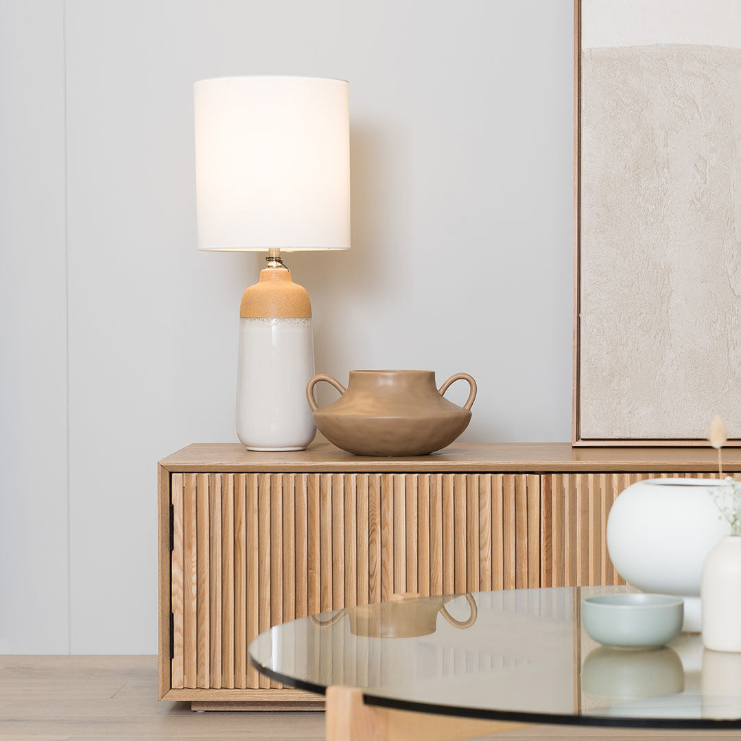 Dahlia 2m Wooden TV Entertainment Unit - Natural Ash