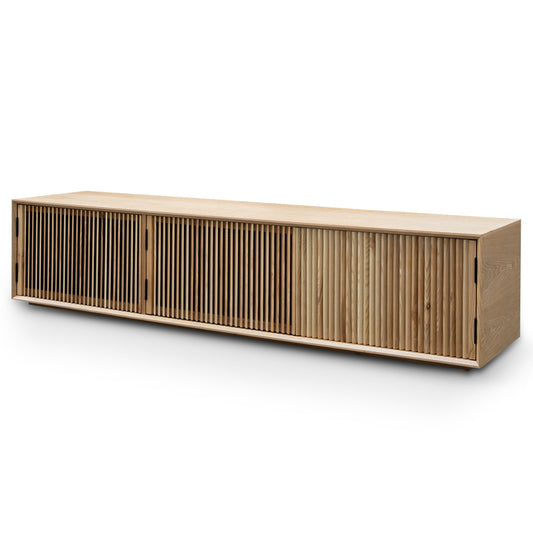 Dahlia 2m Wooden TV Entertainment Unit - Natural Ash