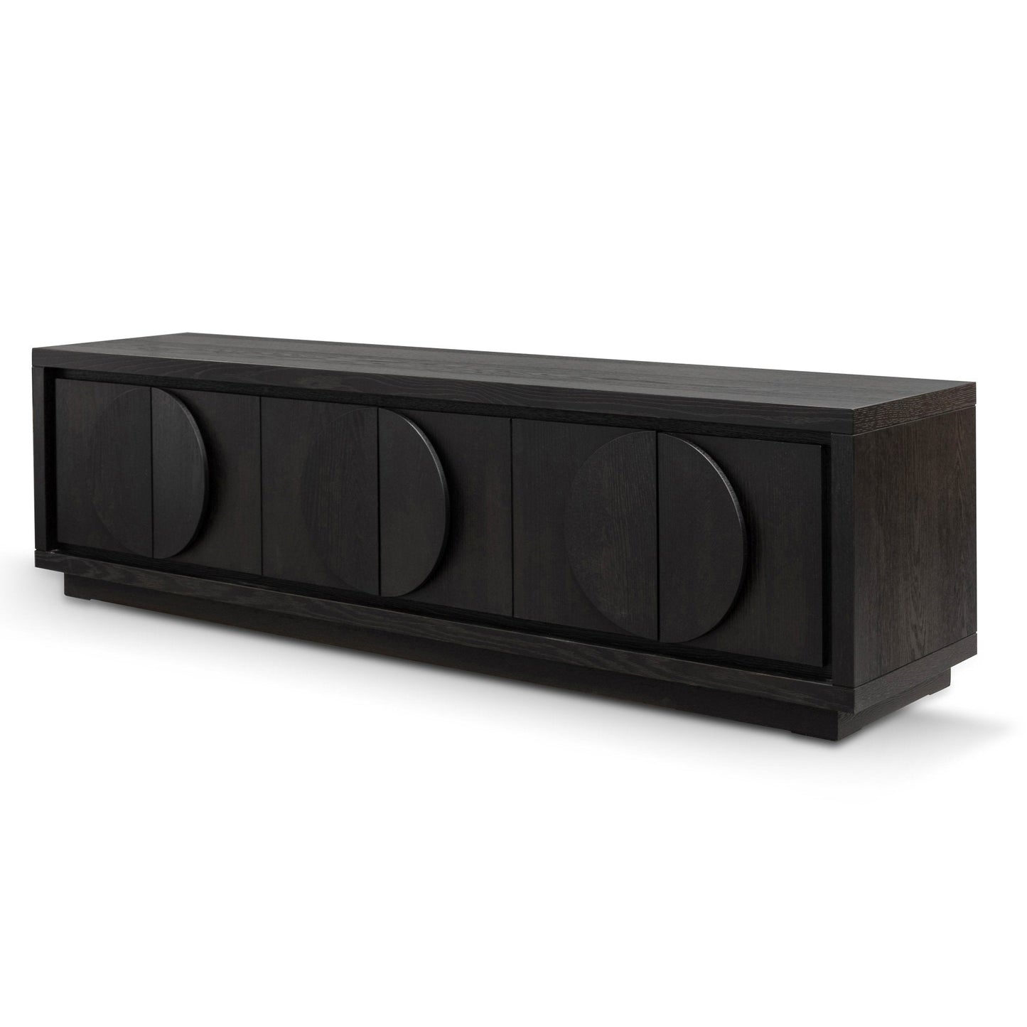 Bonnie 2m Wooden TV Entertainment Unit - Textured Espresso Black