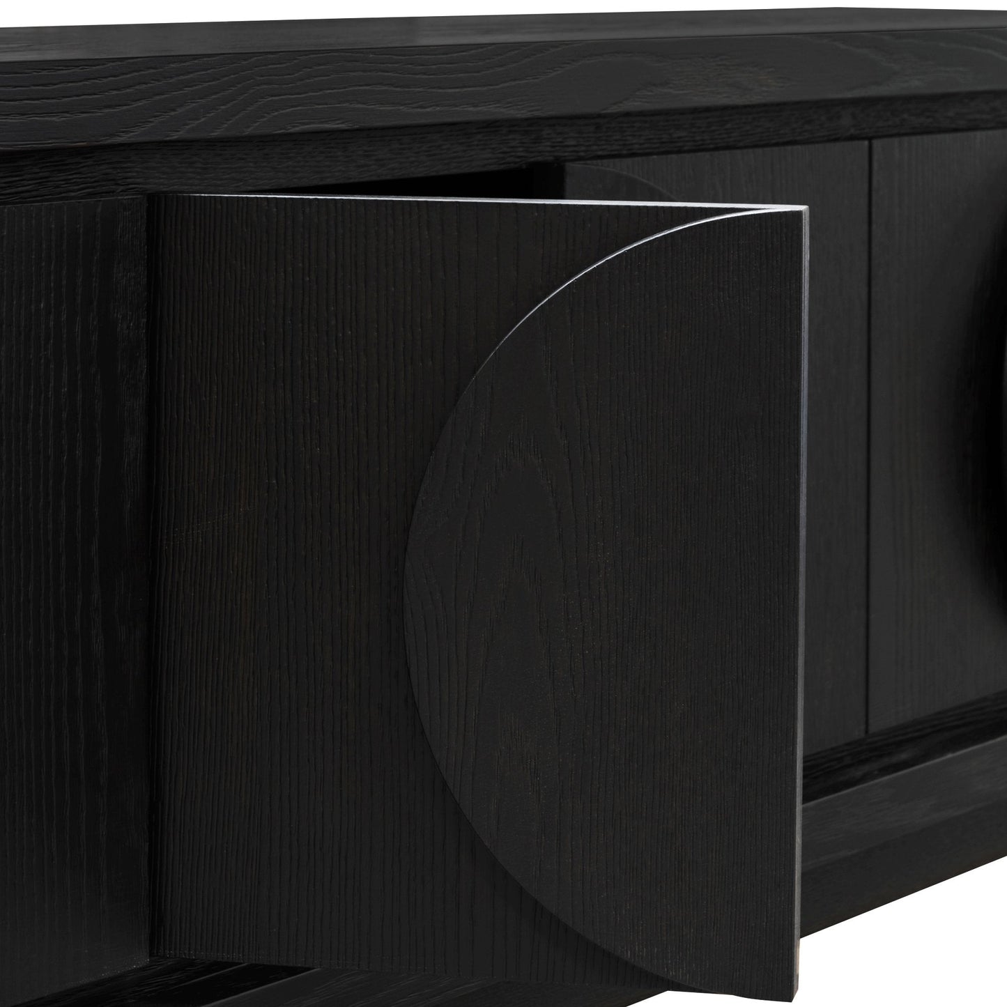 Bonnie 2m Wooden TV Entertainment Unit - Textured Espresso Black