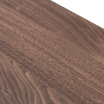 Christie 2.1m Walnut Wooden TV Entertainment Unit - Black legs