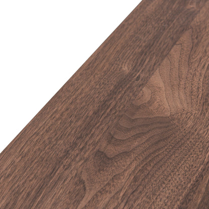 Christie 2.1m Walnut Wooden TV Entertainment Unit - Black legs