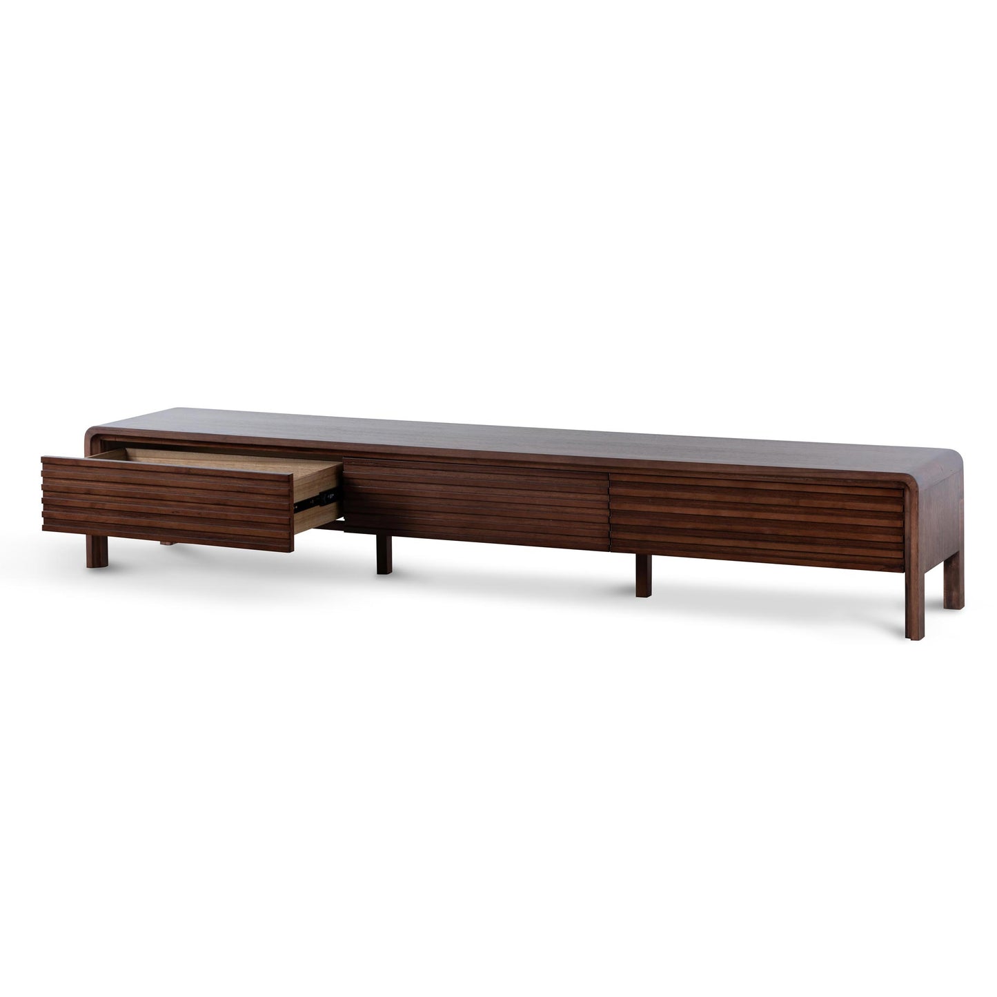 Amparo 2.2m TV Entertainment Unit - Walnut