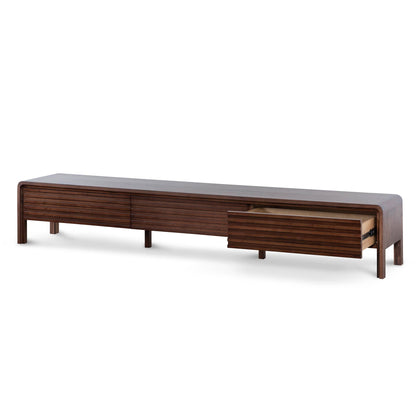Amparo 2.2m TV Entertainment Unit - Walnut