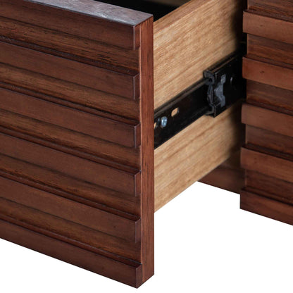 Amparo 2.2m TV Entertainment Unit - Walnut