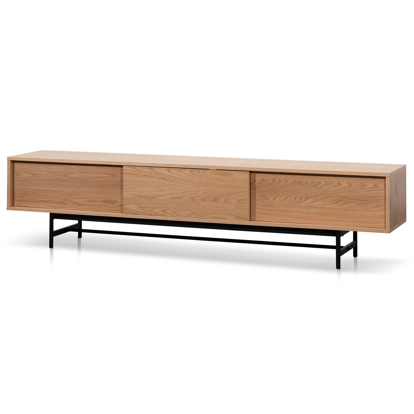 Christie 2.1m Wooden Entertainment TV Unit - Natural