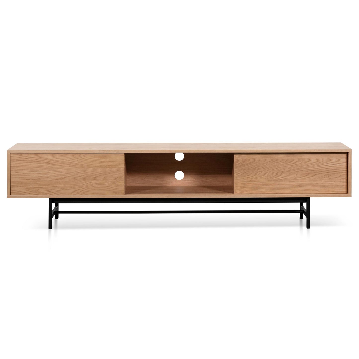 Christie 2.1m Wooden Entertainment TV Unit - Natural