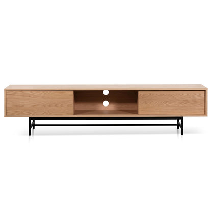 Christie 2.1m Wooden Entertainment TV Unit - Natural