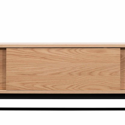 Christie 2.1m Wooden Entertainment TV Unit - Natural