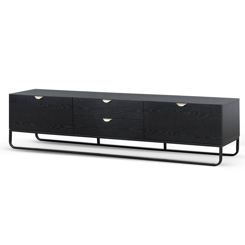 Boyle 2m Wooden TV Entertainment Unit - Black