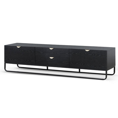 Boyle 2m Wooden TV Entertainment Unit - Black