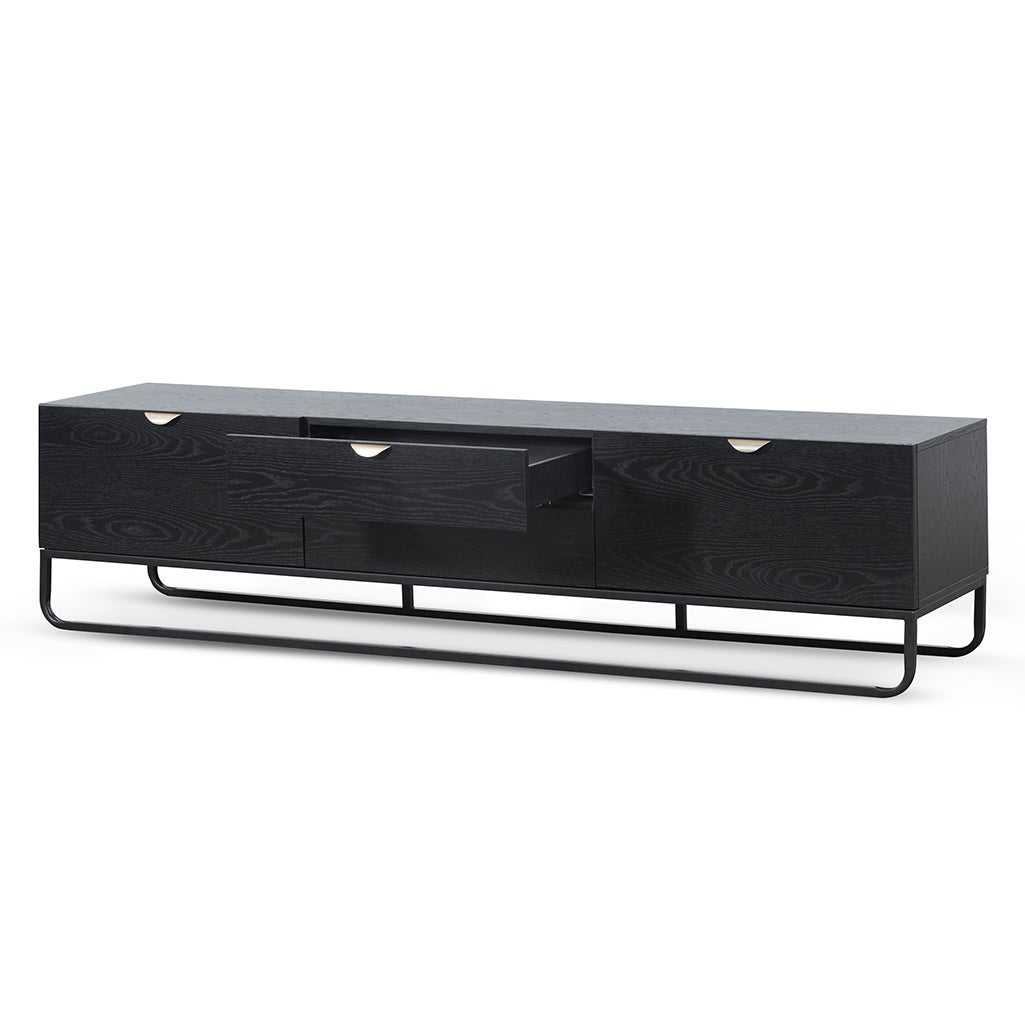 Boyle 2m Wooden TV Entertainment Unit - Black