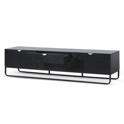 Boyle 2m Wooden TV Entertainment Unit - Black