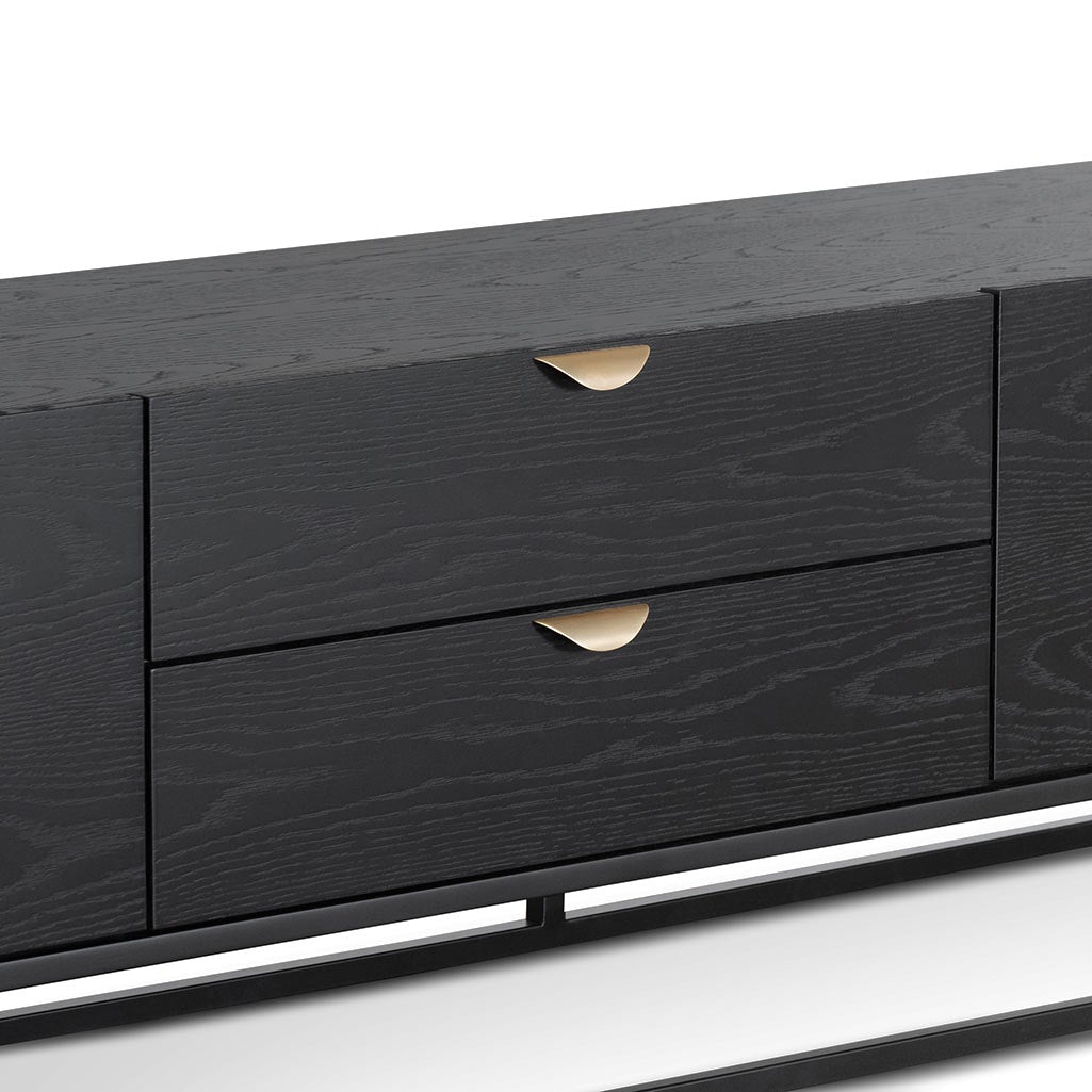 Boyle 2m Wooden TV Entertainment Unit - Black