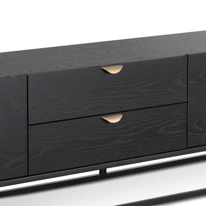 Boyle 2m Wooden TV Entertainment Unit - Black