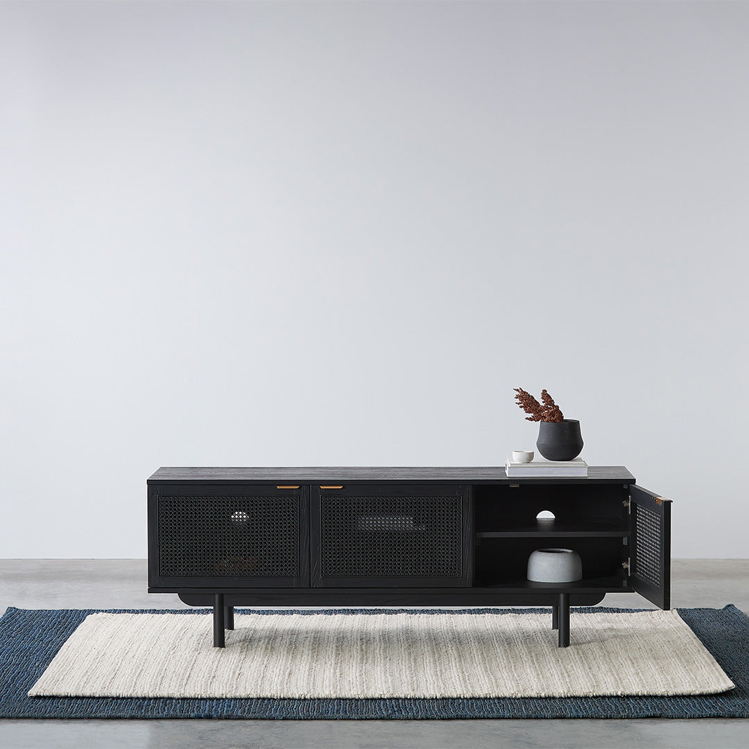 Benitez 1.7m ELM TV Entertainment Unit - Full Black