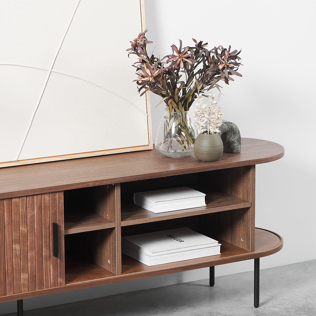 Dania 2m TV Entertainment Unit - Walnut